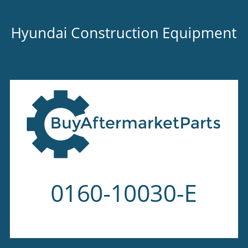 Hyundai Construction Equipment 0160-10030-E - BOLT-SOCKET HEAD