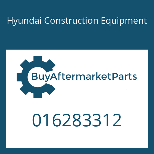 016283312 Hyundai Construction Equipment BOLT