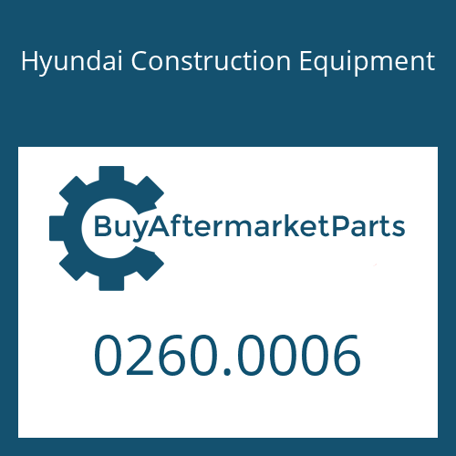 0260.0006 Hyundai Construction Equipment SPRING