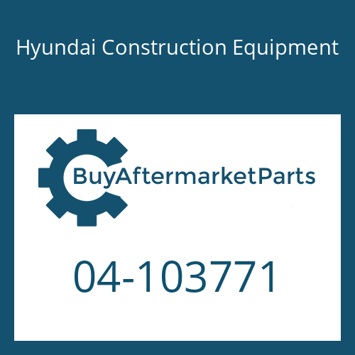 Hyundai Construction Equipment 04-103771 - NUT,TOOTH