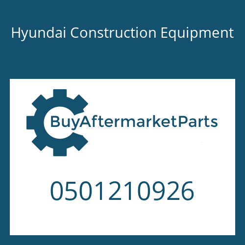 Hyundai Construction Equipment 0501210926 - VALVE