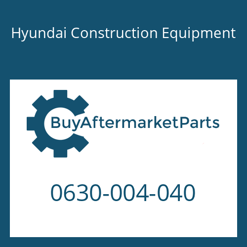 Hyundai Construction Equipment 0630-004-040 - RING-SHIM