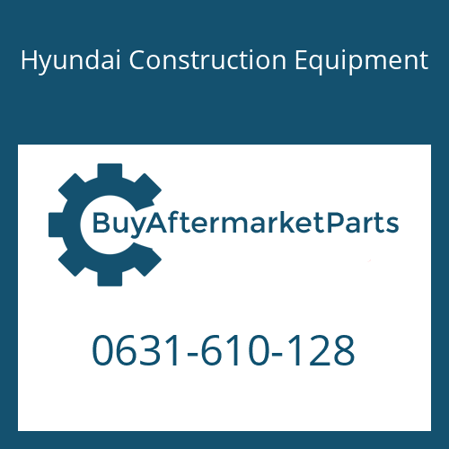 Hyundai Construction Equipment 0631-610-128 - SCREW