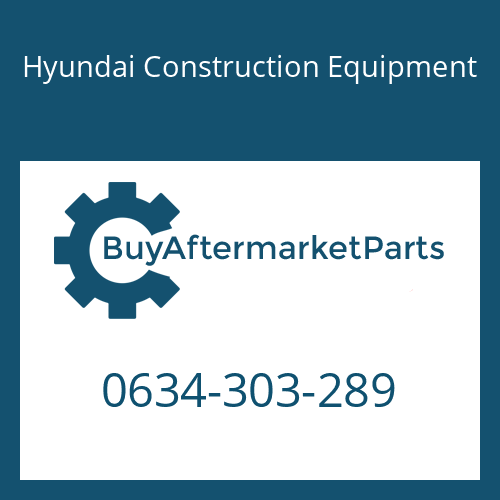 Hyundai Construction Equipment 0634-303-289 - O-RING