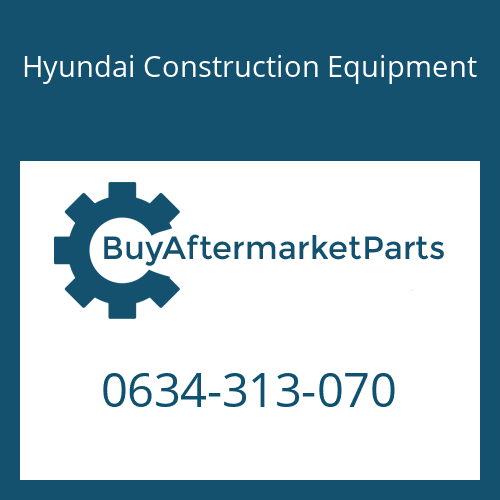 Hyundai Construction Equipment 0634-313-070 - O-RING