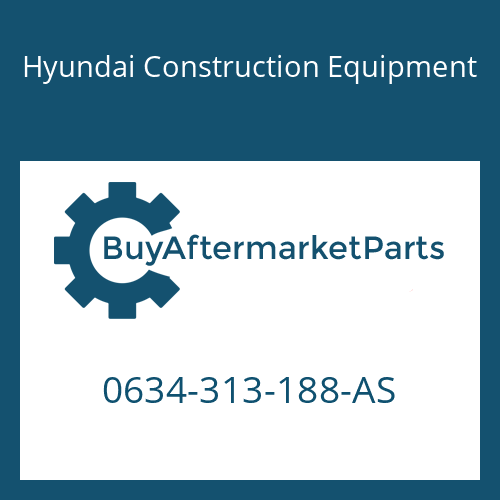 Hyundai Construction Equipment 0634-313-188-AS - O-RING