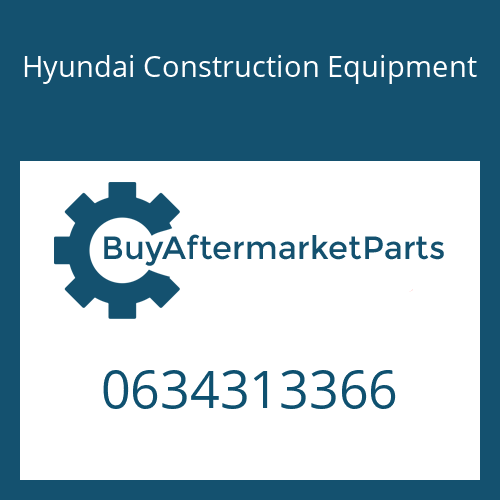 Hyundai Construction Equipment 0634313366 - O-RING