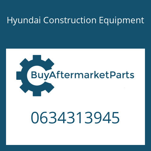 Hyundai Construction Equipment 0634313945 - O-RING
