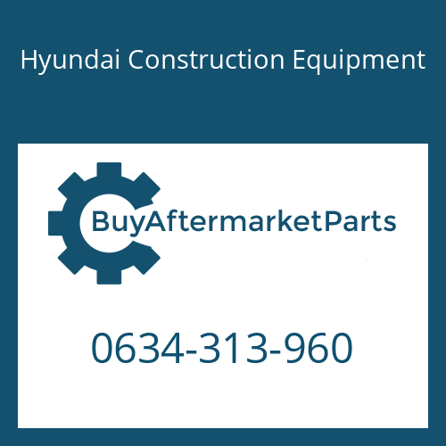 Hyundai Construction Equipment 0634-313-960 - O-RING