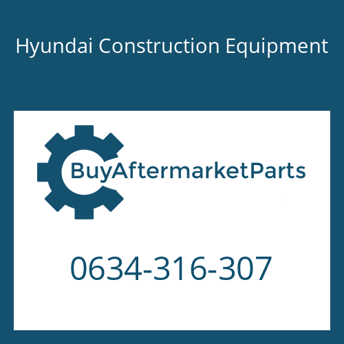 Hyundai Construction Equipment 0634-316-307 - O-RING