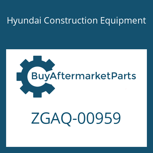 Hyundai Construction Equipment ZGAQ-00959 - SEAL