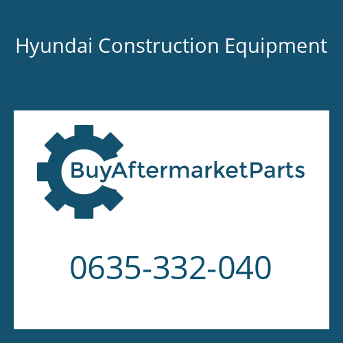 Hyundai Construction Equipment 0635-332-040 - BEARING