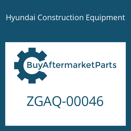 Hyundai Construction Equipment ZGAQ-00046 - SCREW-HEX