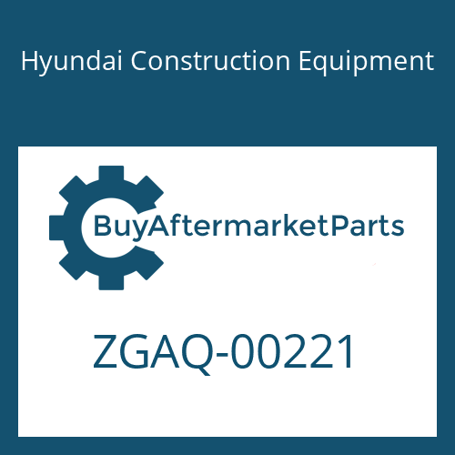 Hyundai Construction Equipment ZGAQ-00221 - SCREW-HEX