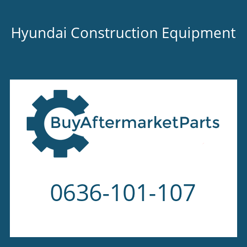 Hyundai Construction Equipment 0636-101-107 - SCREW-CAP