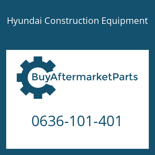 Hyundai Construction Equipment 0636-101-401 - SCREW-CAP