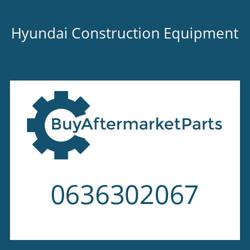 Hyundai Construction Equipment 0636302067 - PLUG-SCREW