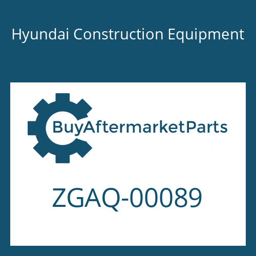 Hyundai Construction Equipment ZGAQ-00089 - PLUG-SCREW