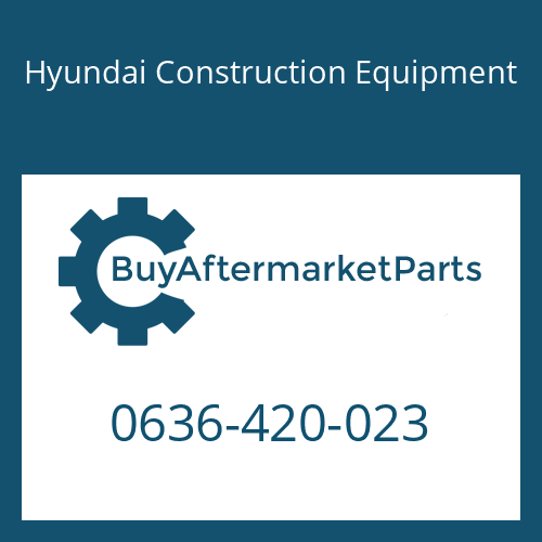 Hyundai Construction Equipment 0636-420-023 - SCREW