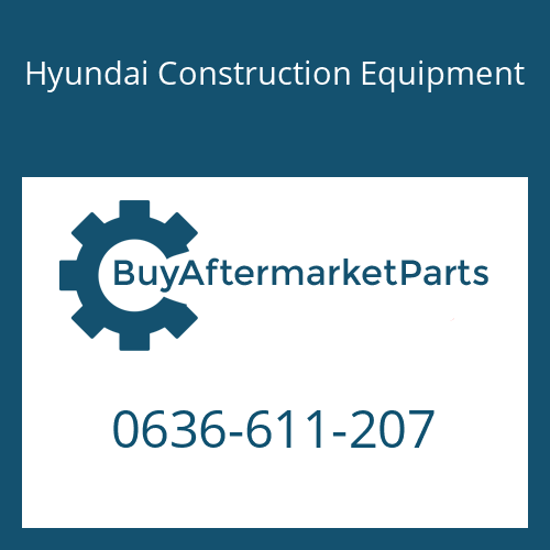 Hyundai Construction Equipment 0636-611-207 - SCREW
