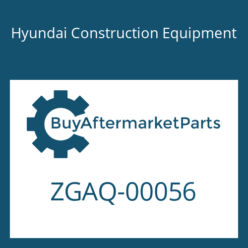Hyundai Construction Equipment ZGAQ-00056 - NUT-CASTLE