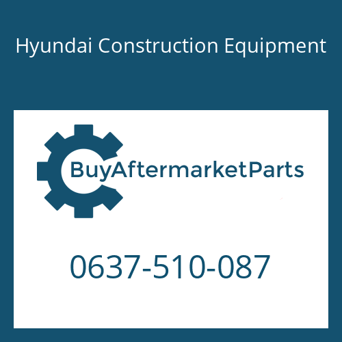 Hyundai Construction Equipment 0637-510-087 - SCREW PLUG