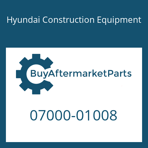 07000-01008 Hyundai Construction Equipment O-RING