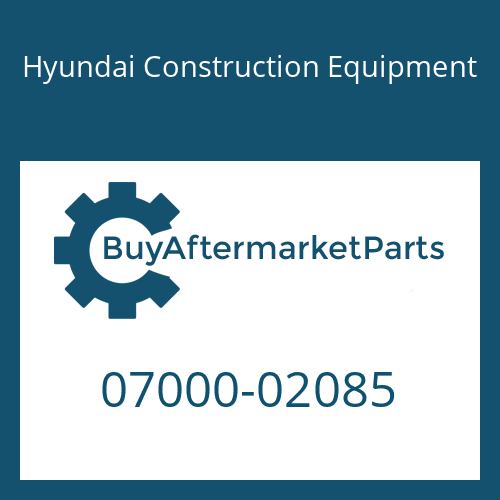 07000-02085 Hyundai Construction Equipment O-RING