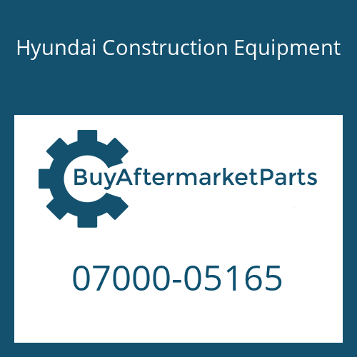 Hyundai Construction Equipment 07000-05165 - O-RING