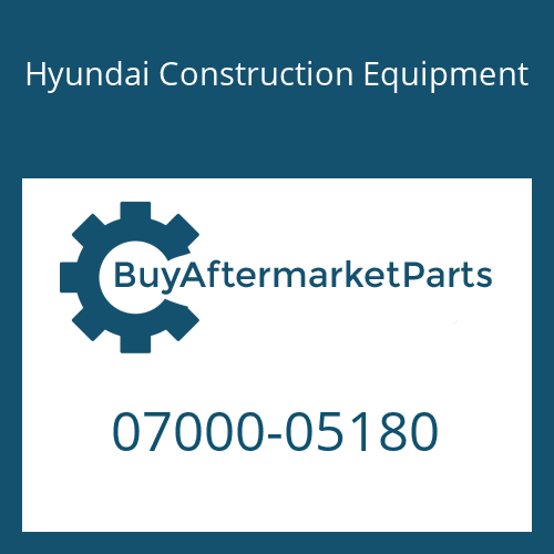 Hyundai Construction Equipment 07000-05180 - O-RING