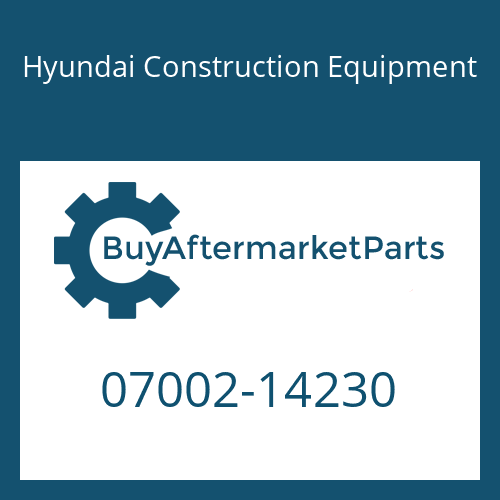 Hyundai Construction Equipment 07002-14230 - O-RING