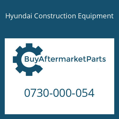 Hyundai Construction Equipment 0730-000-054 - SHIM
