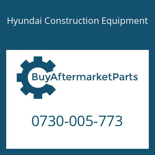 Hyundai Construction Equipment 0730-005-773 - WASHER