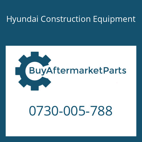 Hyundai Construction Equipment 0730-005-788 - WASHER