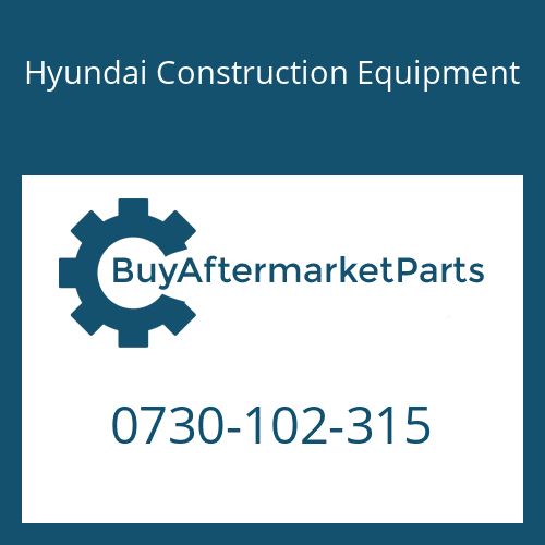 Hyundai Construction Equipment 0730-102-315 - WASHER