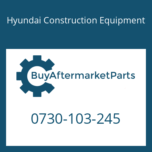 Hyundai Construction Equipment 0730-103-245 - WASHER