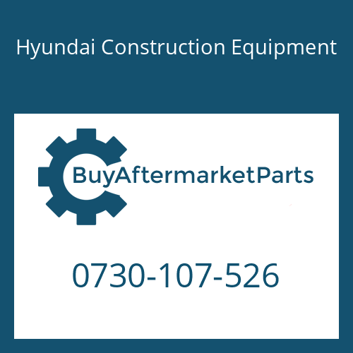 Hyundai Construction Equipment 0730-107-526 - WASHER