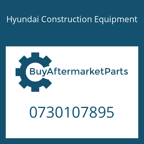 0730107895 Hyundai Construction Equipment WASHER-THRUST