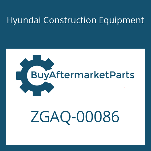 Hyundai Construction Equipment ZGAQ-00086 - PLATE-TYPE