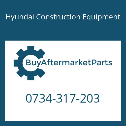 Hyundai Construction Equipment 0734-317-203 - RING-SUPPORT