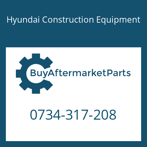 Hyundai Construction Equipment 0734-317-208 - RING-SUPPORT