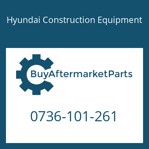 Hyundai Construction Equipment 0736-101-261 - SCREW-CAP