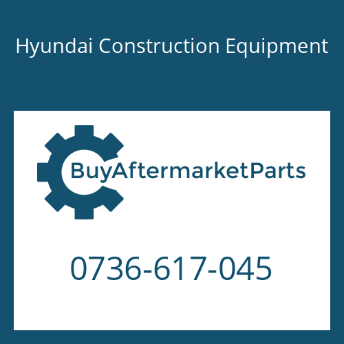 Hyundai Construction Equipment 0736-617-045 - PLUG