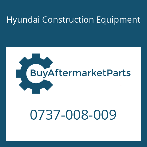 Hyundai Construction Equipment 0737-008-009 - NUT-CASTLE