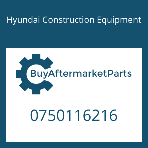 Hyundai Construction Equipment 0750116216 - BEARING-BALL