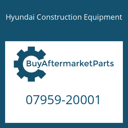 Hyundai Construction Equipment 07959-20001 - VALVE