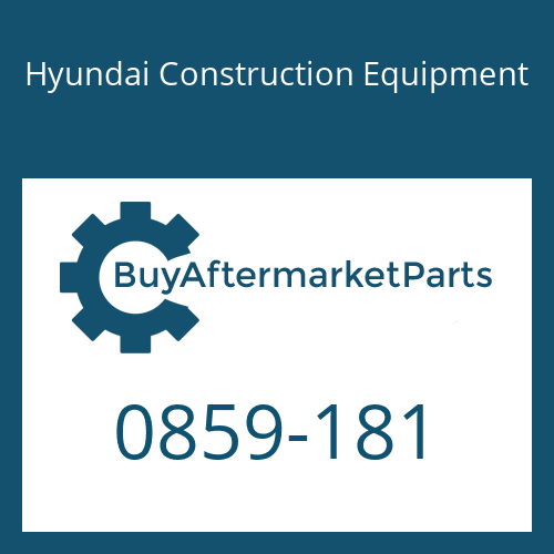 Hyundai Construction Equipment 0859-181 - RING-BACK UP
