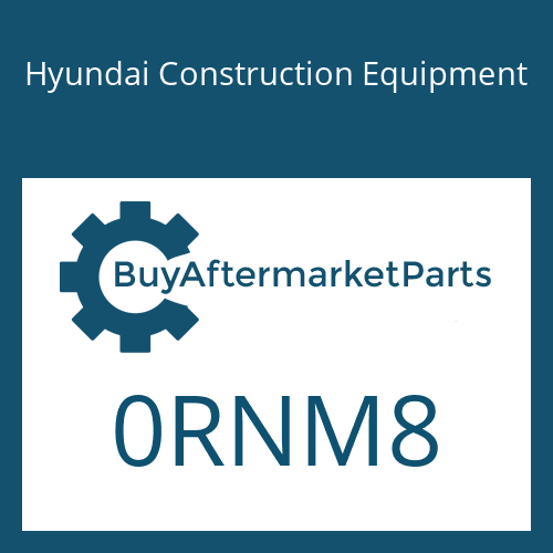 0RNM8 Hyundai Construction Equipment NUT