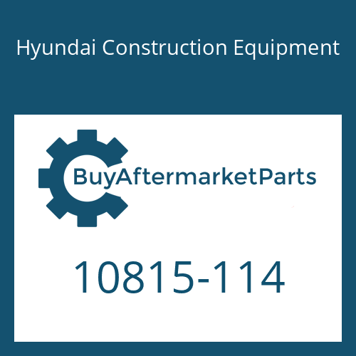 Hyundai Construction Equipment 10815-114 - O-RING