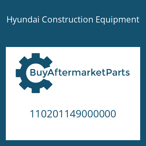 110201149000000 Hyundai Construction Equipment O-RING